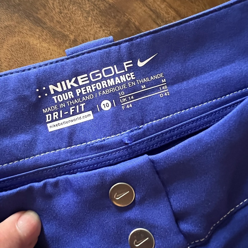 Nike Golf Performance Dri-Fit Skirt/Skort/Short Combo  green&blue size 10. BX20 - Picture 4 of 12
